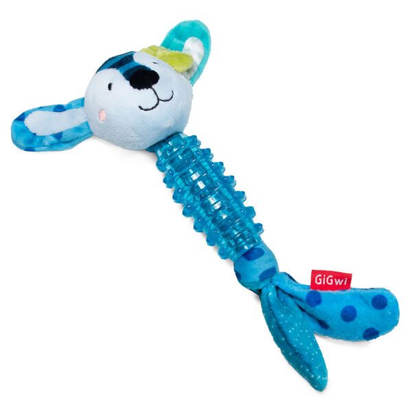 Игрушка GiGwi Suppa Puppa Заяц с пищалкой для собак 15 см