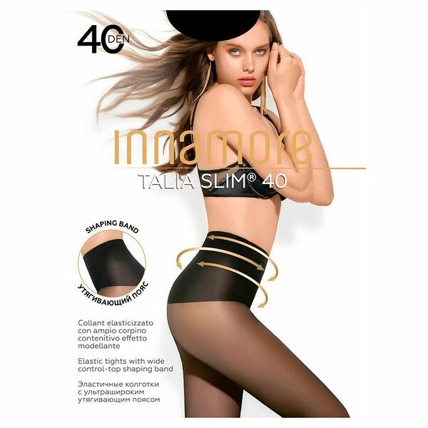 Колготки женские Innamore Talia Slim Nero черные 40 den р 3
