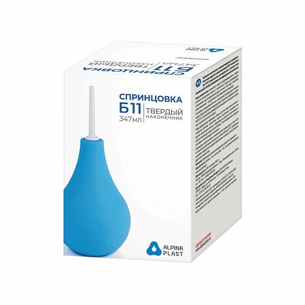 Спринцовка Альпина Пласт Б11 с твердым наконечником 347 мл