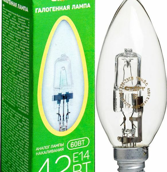 Лампа накаливания Старт E14 42W свеча галогенная