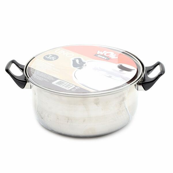 Кастрюля Uno 3,6л с крышкой ТМ Wow-цена (Вау-цена)