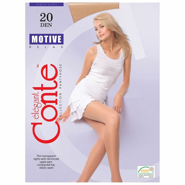 Колготки женские CONTE Motive 20 den, bronz 2