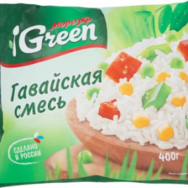 Смесь овощная Морозко Green Гавайская 400г