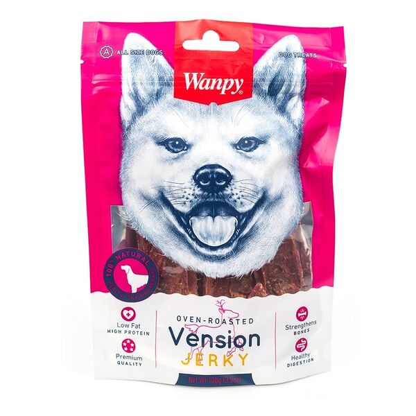Лакомство для собак Wanpy Dog Филе из оленины, 100г