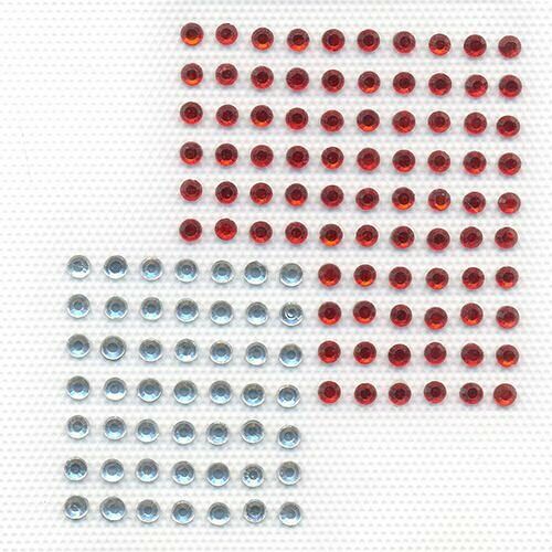 ADS030 Аппликация из страз орнамент 'Два квадрата' 7*7,5см Hobby&Pro