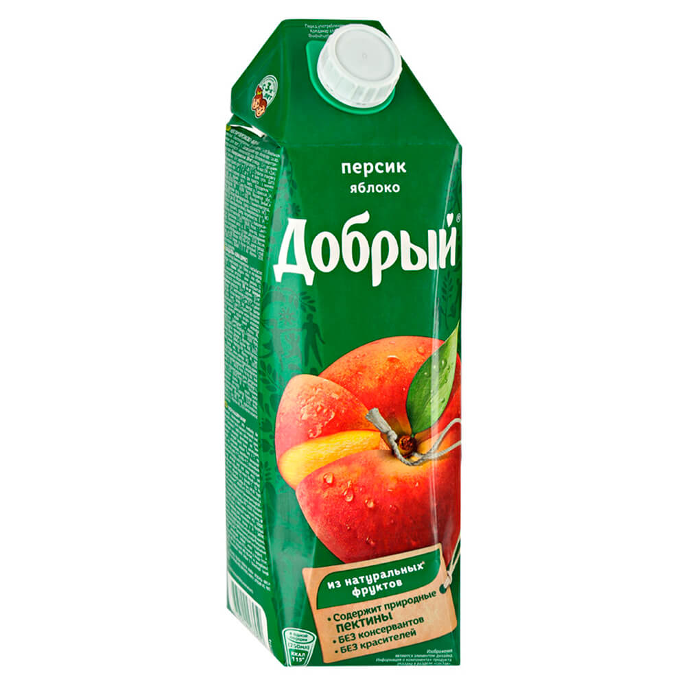 

Нектар Добрый Персик-яблоко 1 л