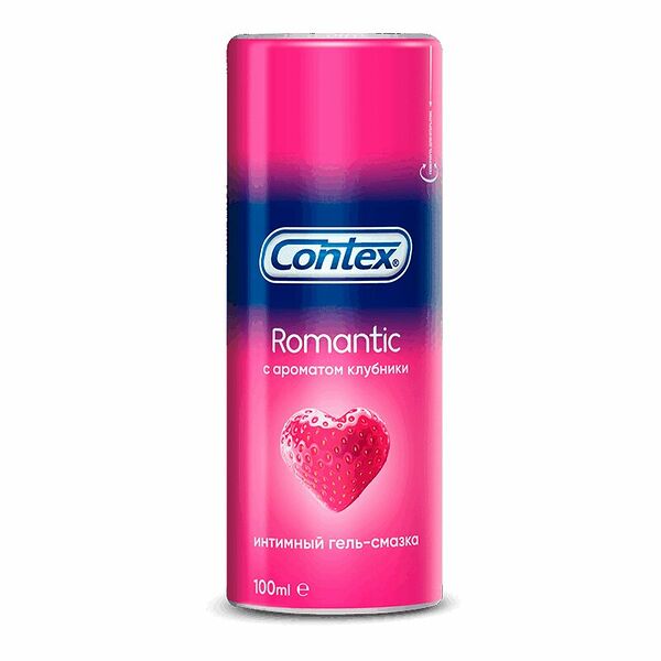 Смазка интимная Contex Romantic 100 мл с ароматом клубники