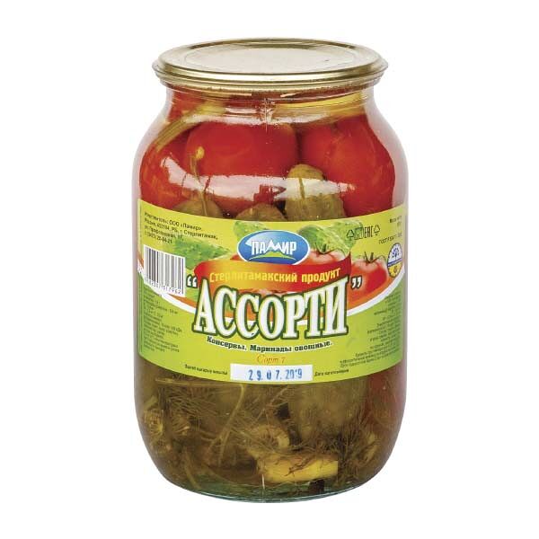Ассорти овощное Памир 1000гр ст/б