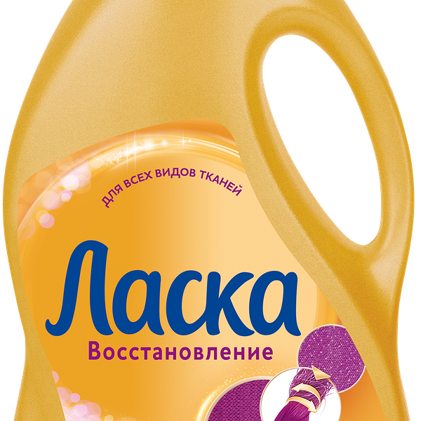 Гель для стирки Ласка Уход и восстановление для всех типов ткани, 1л