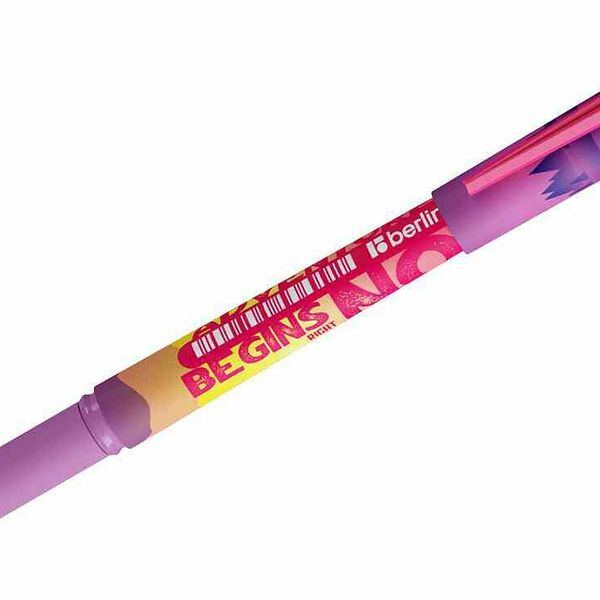 Ручка шариковая Berlingo Scenic цвет: синий, 0.7 мм, дизайн в ассортименте, 