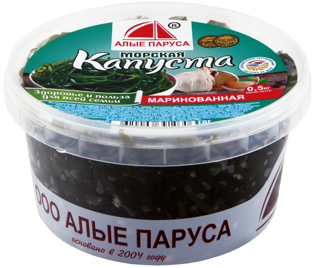 

Морская капуста маринованная Алые Паруса