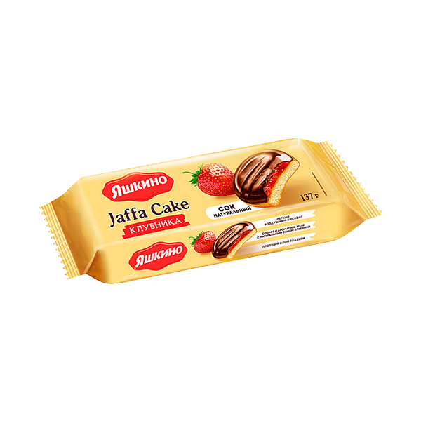 Печенье Яшкино сдобное Клубника 137 г