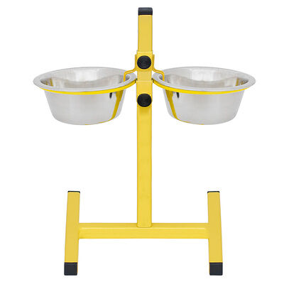 Миска с фиксатором Паулен, на регулируемой подставке, 2 шт, 500мл