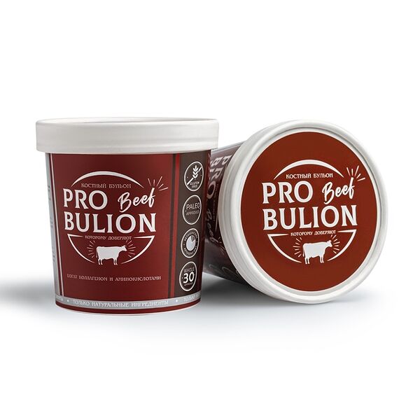 Бульон костный ProBulion говяжий замороженный 300 г, Россия