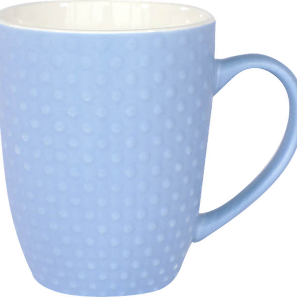 Кружка голубая Фактура-2 фарфор, 350 мл