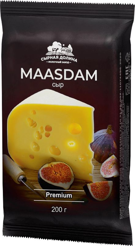 

Сыр Сырная долина Маасдам 45% 200 г