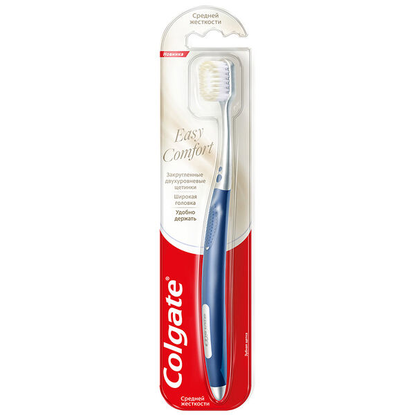 Зубная щетка Colgate Easy Comfort средней жесткости в ассортименте