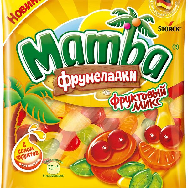 Мармелад Mamba Фрумеладки фруктовый микс