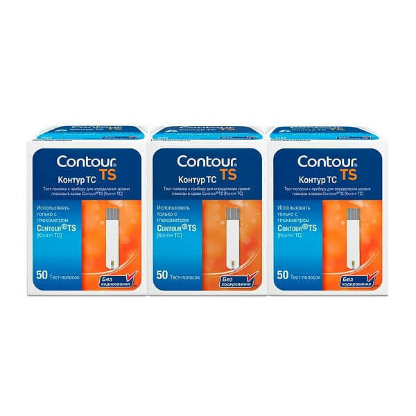 Тест-полоски для глюкометров Contour TS 150 шт