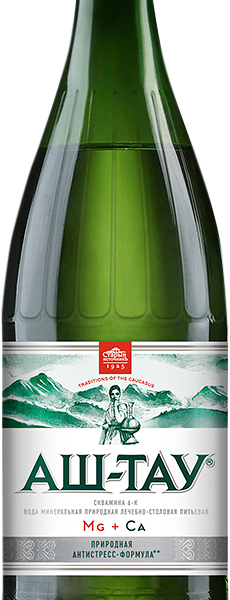 Вода Аш Тау минеральная природная лечебно-столовая газированная