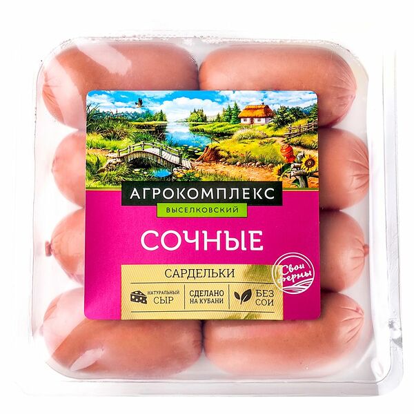 Сардельки Агрокомплекс Выселковский Сочные