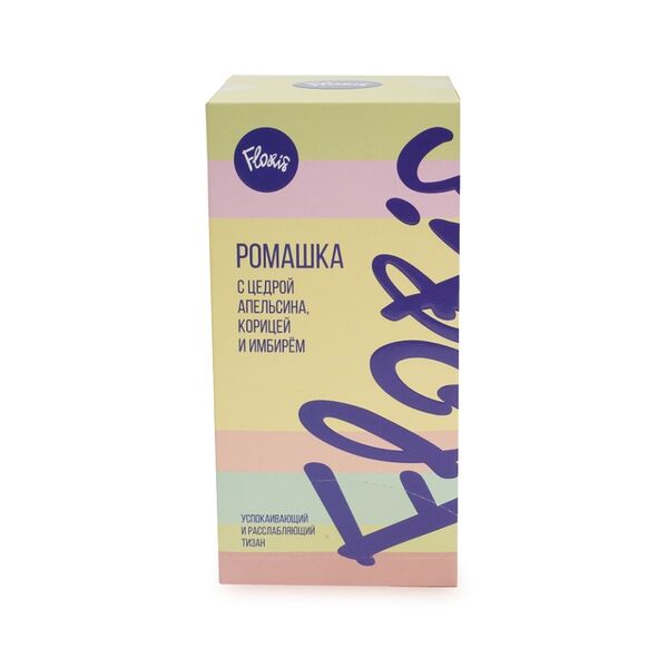 Чайный напиток Floris Ромашка с цедрой апельсина, корицей и имбирем 50 г, Россия