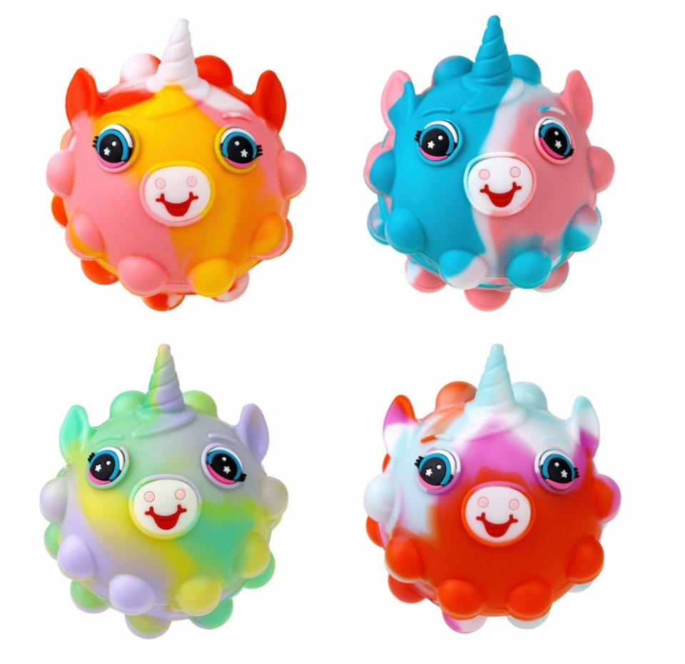 

Игрушка 1TOY Жмяка Hit Pop It "Единорог" 7 см, 4 вида в асс., Китай