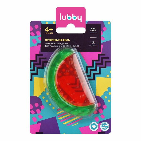 Прорезыватель Lubby Eva с водой с 4 месяцев 4552