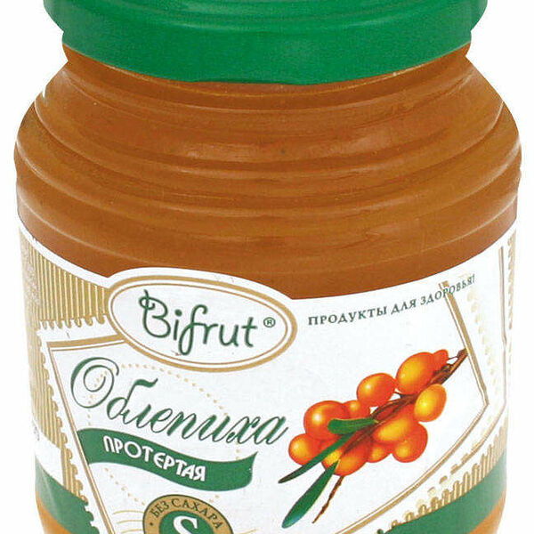 Ягода протертая облепиха на сорбите ТМ Bifrut (Бифрут)