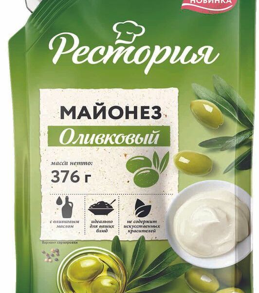 Майонез Рестория Оливковый 67% 400мл