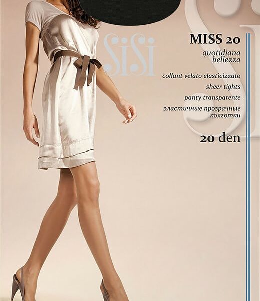Колготки SiSi Miss 20 Nero Черный Размер 4