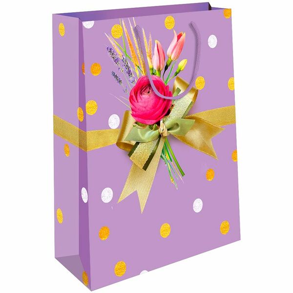 Сумка подарочная Арт и Дизайн DE 6.3х14.5х11.5см, в ассортименте