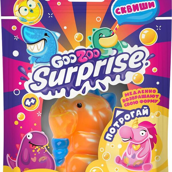 Игрушка GooZoo Surprise Сквиши для детей в ассортименте 1шт.
