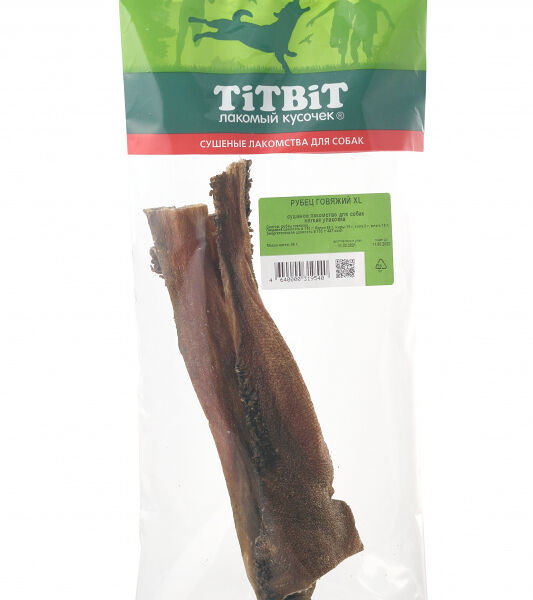Лакомство для собак TITBIT Рубец говяжий XL, 66г