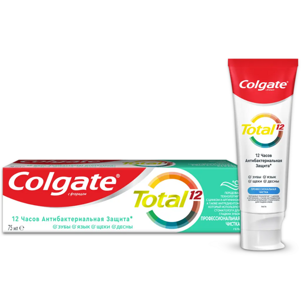 Зубная паста Colgate Total 12 Профессиональная чистка гель, 75 мл