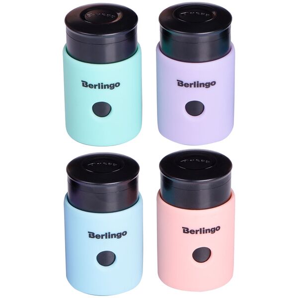 Точилка Berlingo Instinct с контейнером, 1 отверстие, в ассортименте, 1 шт