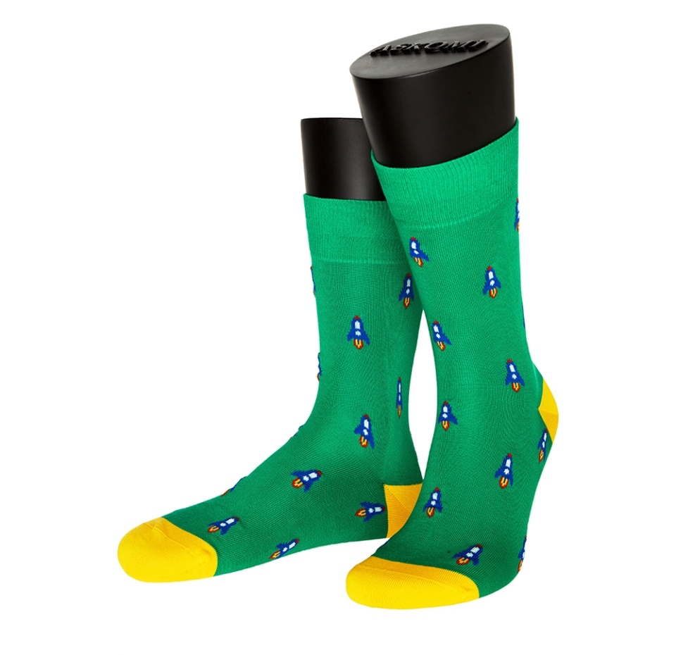 

Носки мужские Askomi Casual зелёные р. 39-40