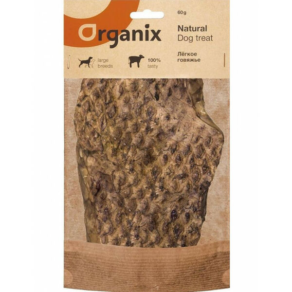 Лакомство для собак Organix лёгкое говяжье