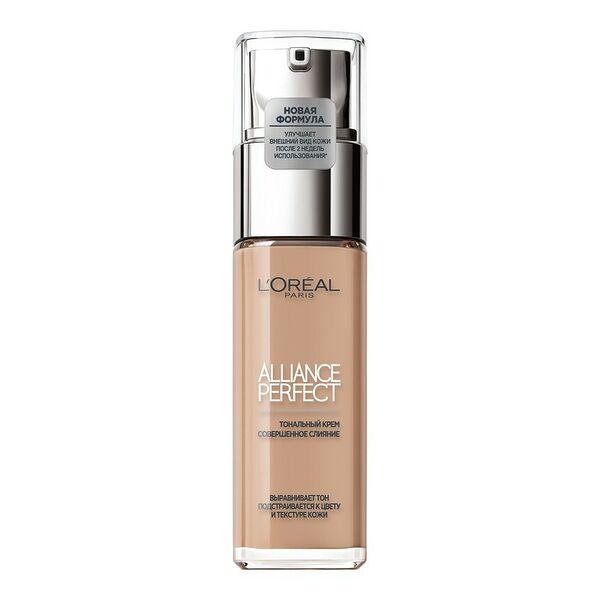L'Oreal Paris Тональный крем Alliance Perfect Совершенное слияние обогащенный гиалуроновой кислотой, тон 4.N, 30 мл