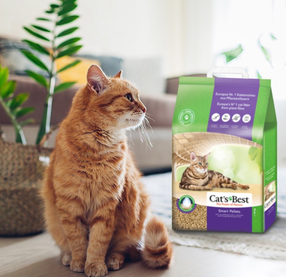 

Наполнитель для кошачьего туалета Cat's Best Smart Pellets, древесный, комкующийся 20 л