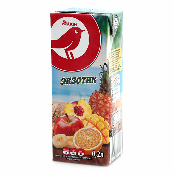 Нектар АШАН Красная птица экзотик