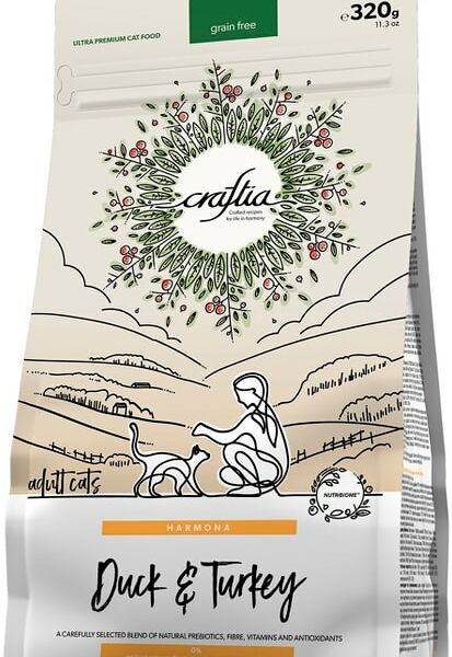 Сухой корм для кошек Craftia Harmona из утки и индейки 320г