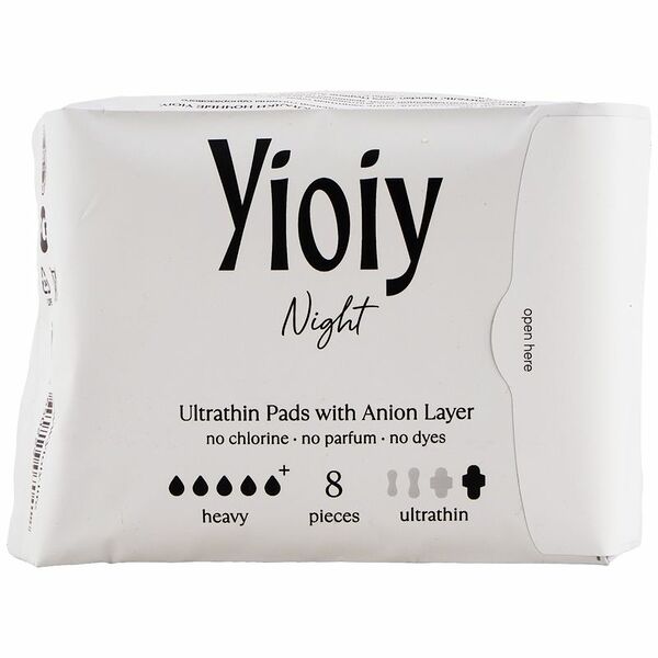 Прокладки Yioiy женские гигиенические ночные, 8шт