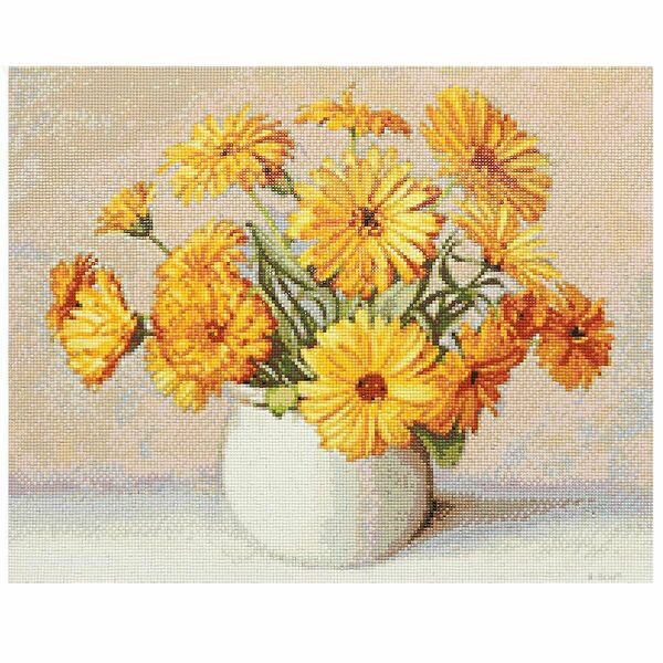 Cr 540056 Алмазная мозаика 'Букет цветов календулы', 50*40см, Cristyle