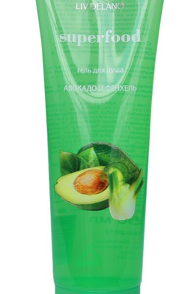 Гель для душа LIV DELANO Авокадо и фенхель