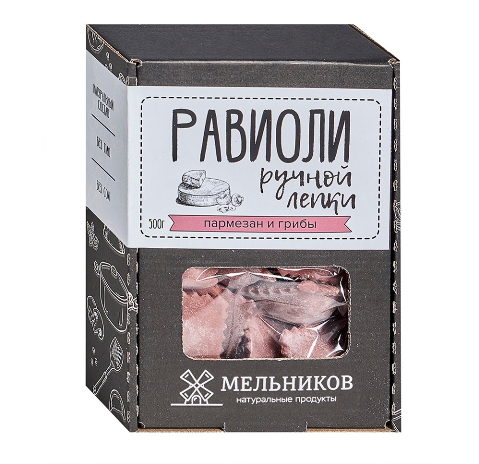 

Равиоли Мельников Пармезан (бордо) 500г Россия