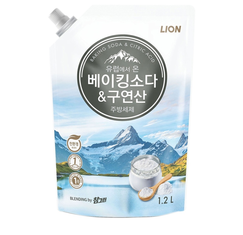 

Средство для мытья посуды Chamgreen с содой и лимонной кислотой 1.2 л