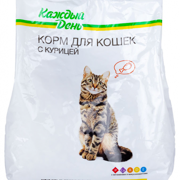 Корм сухой для кошек Каждый день с курицей