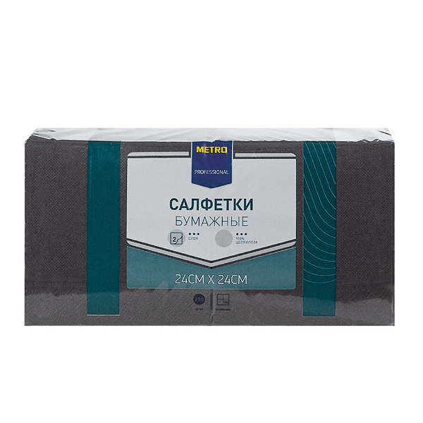 Салфетки бумажные 250 штук ТМ Metro Professional (Метро Профешионал)