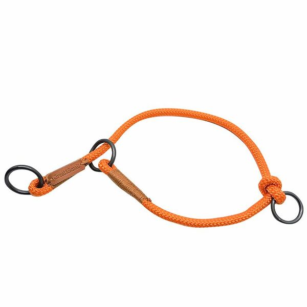 Ошейник для собак GREAT&SMALL Rope 6х400мм оранжевый